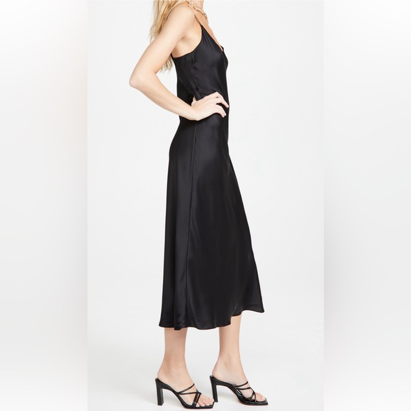 Sablyn Taylor Black Silk Slip Dress - Small - Picture 2 of 9